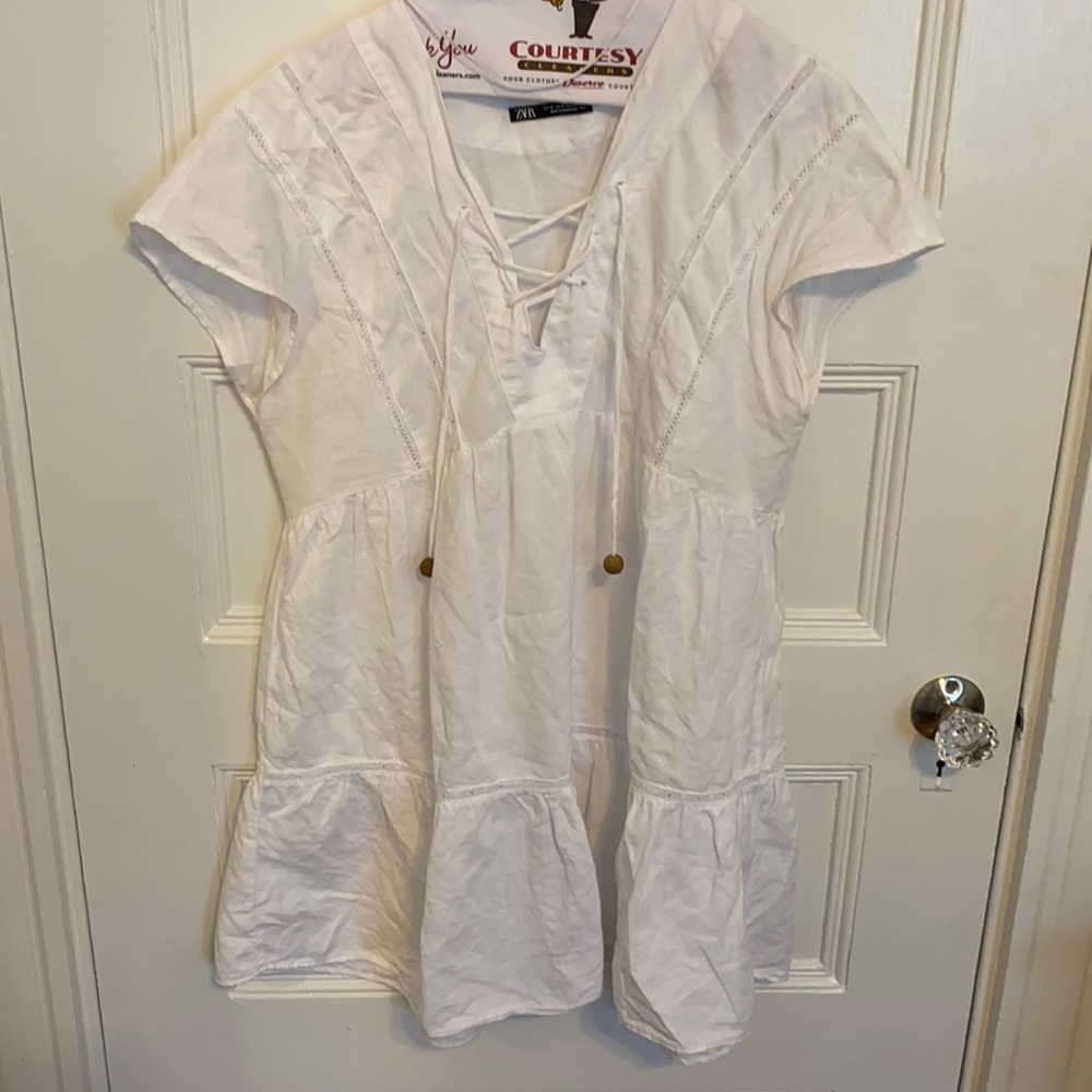 Zara linen dress size M